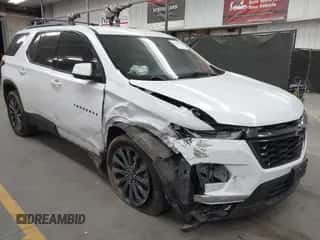 ✅ 2023 Chevrolet Traverse RS • VIN: 1GNEVJKW0PJ130838 • Лот: 42750676. Опубликован ранее на IAAI с пробегом 78 659 миль. Бесплатный доступ к архиву аукционных продаж из США и подробный отчёт об истории автомобиля на DreamBid. Изображение 1.