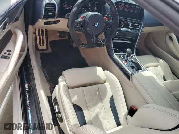 ✅ 2022 BMW M8 Competition • VIN: WBSAE0C05NCJ74694 • Lot: 65454813. Listed on Copart with 14,156 mi. Free auction sales archive from the USA and detailed vehicle history report at DreamBid. Image 8.