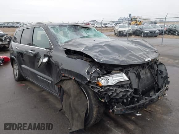 ✅ 2015 Jeep Grand Cherokee Overland • VIN: 1C4RJFCG3FC665854 • Lot: 41697999. Listed on IAAI with 206,618 mi. Free auction sales archive from the USA and detailed vehicle history report at DreamBid. Image 1.