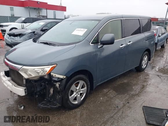 ✅ 2012 Nissan Quest SV • VIN: JN8AE2KP6C9049722 • Lot: 41521127. Wystawiony na IAAI z przebiegiem 139 701 mil. Bezpłatny archiwum sprzedaży aukcyjnych z USA i szczegółowy raport historii pojazdu na DreamBid. Zdjęcie 2.
