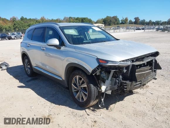 ✅ 2019 Hyundai Santa Fe SEL • VIN: 5NMS33AD7KH059780 • Lot: 43417803. Listed on IAAI with 135,740 mi. Free auction sales archive from the USA and detailed vehicle history report at DreamBid. Image 1.
