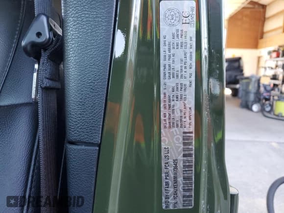 ✅ 2021 Jeep Wrangler Unlimited Sahara Altitude • VIN: 1C4HJXEN8MW736426 • Lot: 50145245. Listed on Copart with 30,938 mi. Free auction sales archive from the USA and detailed vehicle history report at DreamBid. Image 14.