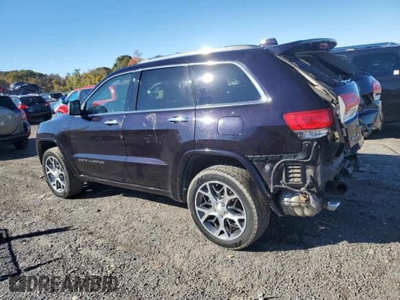 ✅ 2020 Jeep Grand Cherokee Overland • VIN: 1C4RJFCG7LC422074 • Лот: 82625085. Опубликован ранее на Copart с пробегом 62 326 миль. Бесплатный доступ к архиву аукционных продаж из США и подробный отчёт об истории автомобиля на DreamBid. Изображение 2.