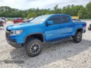 ✅ 2021 Chevrolet Colorado 4WD ZR2 • VIN: 1GCGTEEN7M1157788 • Lot: 58042845. Listed on Copart with 49,008 mi. Free auction sales archive from the USA and detailed vehicle history report at DreamBid. Image 1.