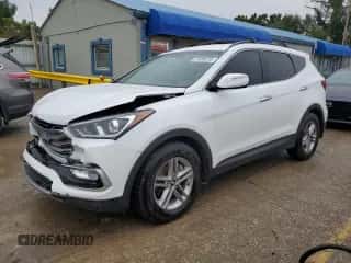 2018 Hyundai Santa Fe 2.4L z VIN 5XYZU3LB7JG535123, wystawiony jako Copart lot #71898235 z przebiegiem 109 333 mil mil oraz Szkoda całkowita • Salvage title. Historia ofert i sprzedaży dostępna na DreamBid. Obrazek 1.
