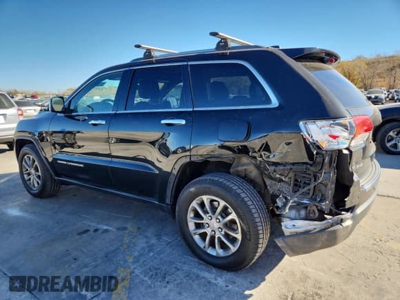 ✅ 2014 Jeep Grand Cherokee Limited • VIN: 1C4RJFBG7EC379411 • Лот: 92313455. Опубликован ранее на Copart с пробегом 128 380 миль. Бесплатный доступ к архиву аукционных продаж из США и подробный отчёт об истории автомобиля на DreamBid. Изображение 2.