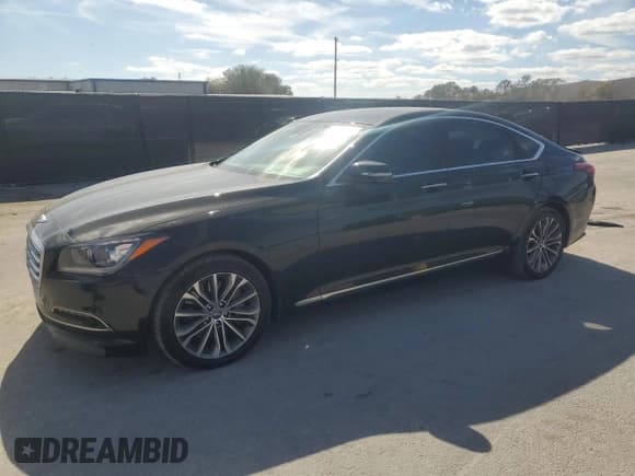 ✅ 2015 Hyundai Genesis 3.8L • VIN: KMHGN4JE1FU054955 • Lot: 42357415. Wystawiony na Copart z przebiegiem 89 798 mil. Bezpłatny archiwum sprzedaży aukcyjnych z USA i szczegółowy raport historii pojazdu na DreamBid. Zdjęcie 1.