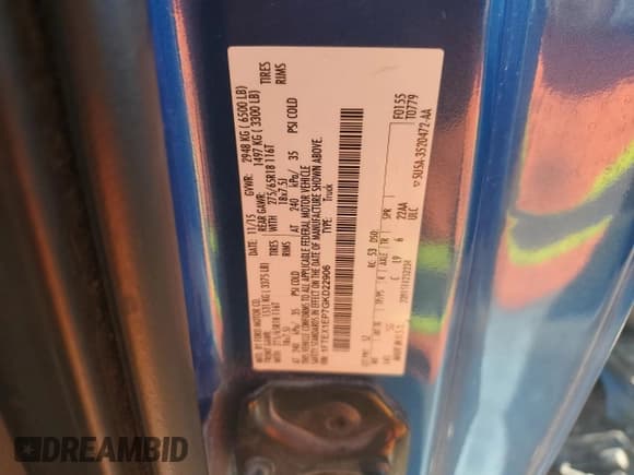 ✅ 2016 Ford F-150 XLT • VIN: 1FTEX1EP7GKD22906 • Lot: 90511595. Listed on Copart with 271,885 mi. Free auction sales archive from the USA and detailed vehicle history report at DreamBid. Image 12.