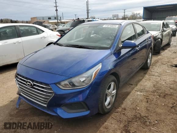 2019 Hyundai Accent SE z VIN 3KPC24A35KE063807, wystawiony jako Copart lot #41616824 z przebiegiem 71 577 mil mil oraz . Historia ofert i sprzedaży dostępna na DreamBid. Obrazek 1.