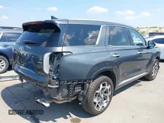 2022 Hyundai Palisade Calligraphy z VIN KM8R7DHE2NU465398, wystawiony jako IAAI lot #43267389 z przebiegiem 64 929 mil mil oraz . Historia ofert i sprzedaży dostępna na DreamBid. Obrazek 4.