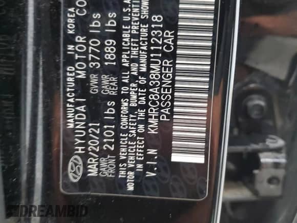 2021 Hyundai Venue SEL with VIN KMHRC8A38MU112318, listed as a Copart auction lot 66474105 with 51,343 mi miles and Clean title. Bid and sale history available at DreamBid. Image 12.