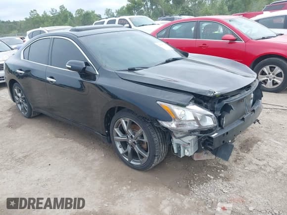 ✅ 2013 Nissan Maxima S • VIN: 1N4AA5AP1DC835948 • Lot: 42756725. Listed on IAAI with 136,452 mi. Free auction sales archive from the USA and detailed vehicle history report at DreamBid. Image 1.