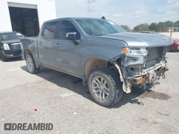 ✅ 2024 Chevrolet Silverado 1500 LT • VIN: 3GCPDKEK5RG227864 • Lot: 43225656. Listed on IAAI with 45,346 mi. Free auction sales archive from the USA and detailed vehicle history report at DreamBid. Image 1.