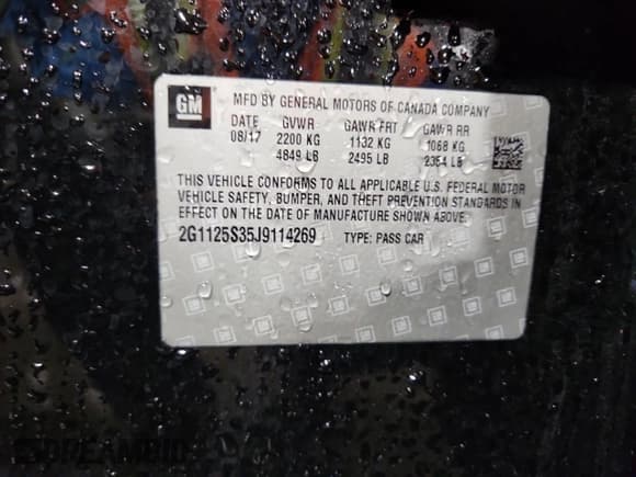 ✅ 2018 Chevrolet Impala Premier • VIN: 2G1125S35J9114269 • Лот: 84804465. Опубликован ранее на Copart с пробегом 28 839 миль. Бесплатный доступ к архиву аукционных продаж из США и подробный отчёт об истории автомобиля на DreamBid. Изображение 12.