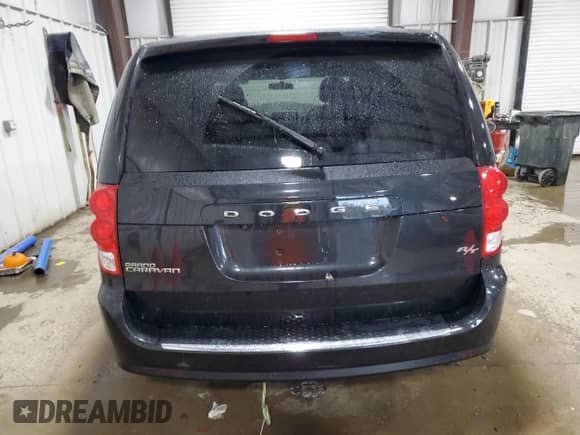 2015 Dodge Grand Caravan R/T with VIN 2C4RDGEG5FR736036, listed as a Copart auction lot 90314845 with 113,784 mi miles and Salvage title. Bid and sale history available at DreamBid. Image 6.