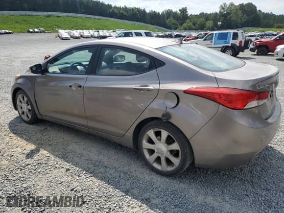2012 Hyundai Elantra Limited with VIN 5NPDH4AE7CH083042, listed as a Copart auction lot 70300425 with 166,143 mi miles and Salvage title. Bid and sale history available at DreamBid. Image 2.
