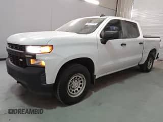 2019 Chevrolet Silverado 1500 Work Truck z VIN 1GCUYAEF7KZ291446, wystawiony jako Copart lot #75648324 z przebiegiem 127 165 mil mil oraz Czysty tytuł • Clean title. Historia ofert i sprzedaży dostępna na DreamBid. Obrazek 1.