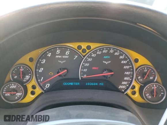 2008 Chevrolet Corvette с VIN 1G1YY25W885134069, выставлен на аукционе Copart как лот 77441814 с пробегом 183 684 миль миль и Списание • Salvage title. История ставок и продаж доступна на DreamBid. Изображение 9.