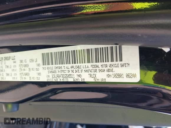 2013 Ram 1500 Express z VIN 3C6JR6AT8DG505511, wystawiony jako IAAI lot #43104315 z przebiegiem 306 996 mil mil oraz . Historia ofert i sprzedaży dostępna na DreamBid. Obrazek 9.