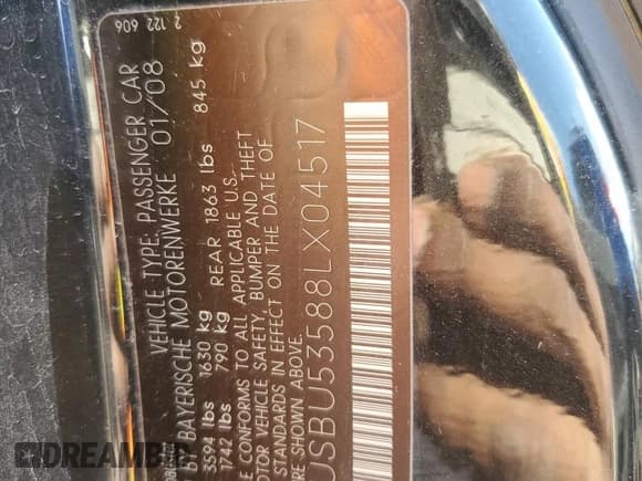 ✅ 2008 BMW Z4 3.0si • VIN: 4USBU53588LX04517 • Лот: 79946694. Опубликован ранее на Copart с пробегом Не указан. Бесплатный доступ к архиву аукционных продаж из США и подробный отчёт об истории автомобиля на DreamBid. Изображение 12.