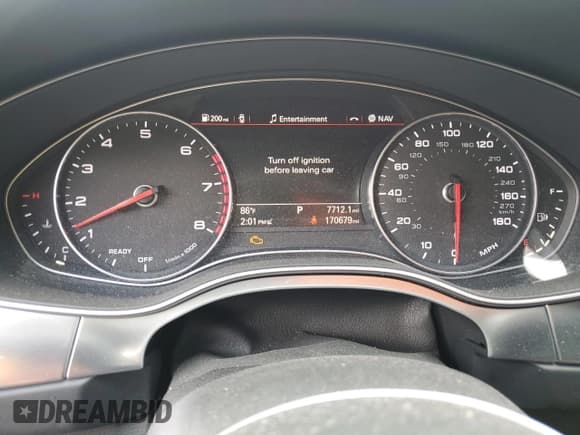 ✅ 2016 Audi A7 Prestige • VIN: WAU2GAFC8GN028179 • Lot: 70657475. Listed on Copart with 170,679 mi. Free auction sales archive from the USA and detailed vehicle history report at DreamBid. Image 9.