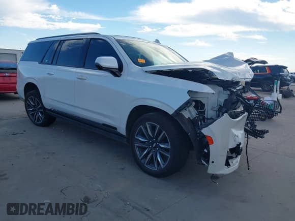 ✅ 2024 Cadillac Escalade ESV 4WD Sport • VIN: 1GYS4PKL4RR168806 • Lot: 43445796. Listed on IAAI with 32,193 mi. Free auction sales archive from the USA and detailed vehicle history report at DreamBid. Image 1.