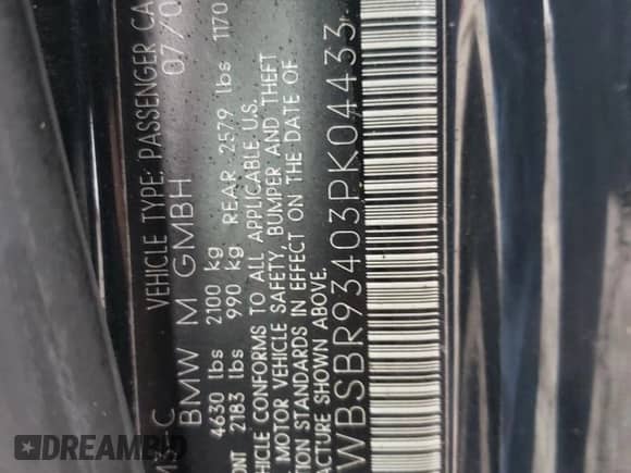 2003 BMW 3 Series M3 с VIN WBSBR93403PK04433, выставлен на аукционе Copart как лот 84799204 с пробегом 122 523 миль миль и Чистый • Clean title. История ставок и продаж доступна на DreamBid. Изображение 12.