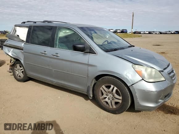 ✅ 2007 Honda Odyssey EX-L • VIN: 5FNRL38747B017459 • Lot: 85887845. Listed on Copart with 252,708 mi. Free auction sales archive from the USA and detailed vehicle history report at DreamBid. Image 4.