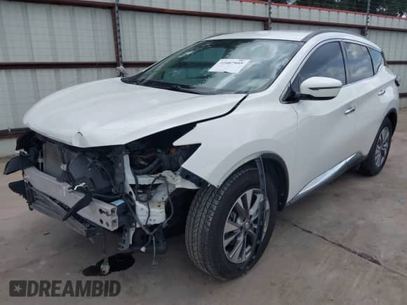 2016 Nissan Murano SV with VIN 5N1AZ2MHXGN143309, listed as a IAAI auction lot 42607955 with 60,702 mi miles and . Bid and sale history available at DreamBid. Image 2.