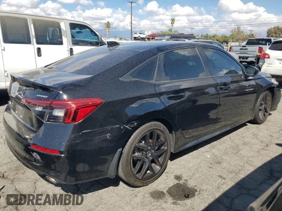 ✅ 2023 Honda Civic Sport • VIN: 2HGFE2F51PH552298 • Lot: 85172335. Listed on Copart with 36,453 mi. Free auction sales archive from the USA and detailed vehicle history report at DreamBid. Image 3.