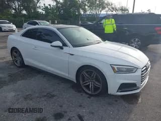 ✅ 2018 Audi A5 Premium Plus • VIN: WAUTNAF54JA131299 • Lot: 43109249. Listed on IAAI with 77,182 mi. Free auction sales archive from the USA and detailed vehicle history report at DreamBid. Image 1.
