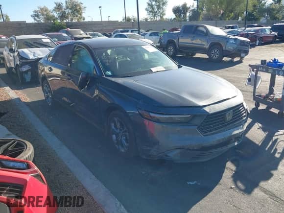 2023 Honda Accord EX-L z VIN 1HGCY2F66PA041686, wystawiony jako IAAI lot #42595112 z przebiegiem 65 021 mil mil oraz . Historia ofert i sprzedaży dostępna na DreamBid. Obrazek 1.