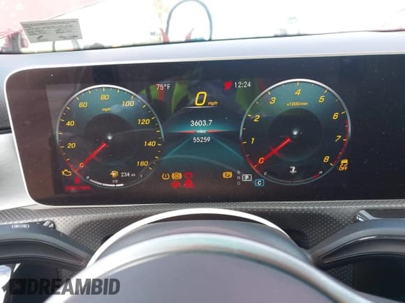 ✅ 2019 Mercedes-Benz A 220 • VIN: WDD3G4FB2KW025190 • Лот: 43456044. Опубликован ранее на IAAI с пробегом 55 259 миль. Бесплатный доступ к архиву аукционных продаж из США и подробный отчёт об истории автомобиля на DreamBid. Изображение 7.