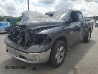 2018 Ram 1500 Big Horn with VIN 1C6RR7GG6JS311597, listed as a Copart auction lot 70081125 with 130,472 mi miles and Salvage title. Bid and sale history available at DreamBid. Image 1.