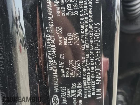 ✅ 2023 Hyundai Tucson SEL • VIN: 5NMJFCAE6PH290673 • Lot: 64604774. Wystawiony na Copart z przebiegiem 14 473 mil. Bezpłatny archiwum sprzedaży aukcyjnych z USA i szczegółowy raport historii pojazdu na DreamBid. Zdjęcie 13.