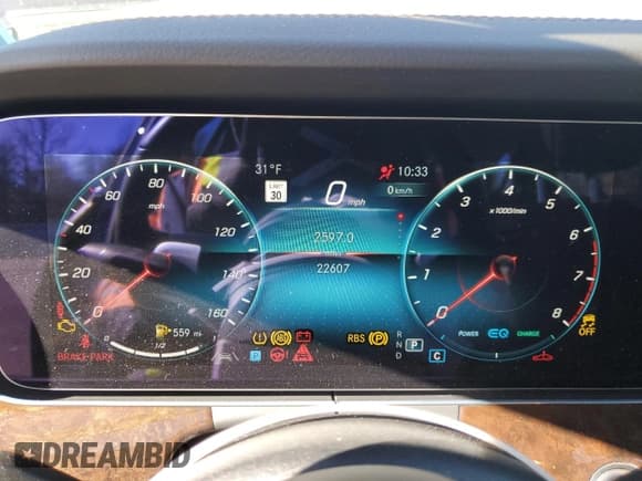 ✅ 2023 Mercedes-Benz E 450 • VIN: W1KZH6AB1PB155552 • Лот: 45599685. Опубликован ранее на Copart с пробегом 22 607 миль. Бесплатный доступ к архиву аукционных продаж из США и подробный отчёт об истории автомобиля на DreamBid. Изображение 9.