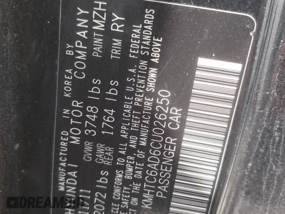 2012 Hyundai Veloster w/Red Int z VIN KMHTC6AD6CU026250, wystawiony jako Copart lot #73139464 z przebiegiem 215 374 mil mil oraz Czysty tytuł • Clean title. Historia ofert i sprzedaży dostępna na DreamBid. Obrazek 12.