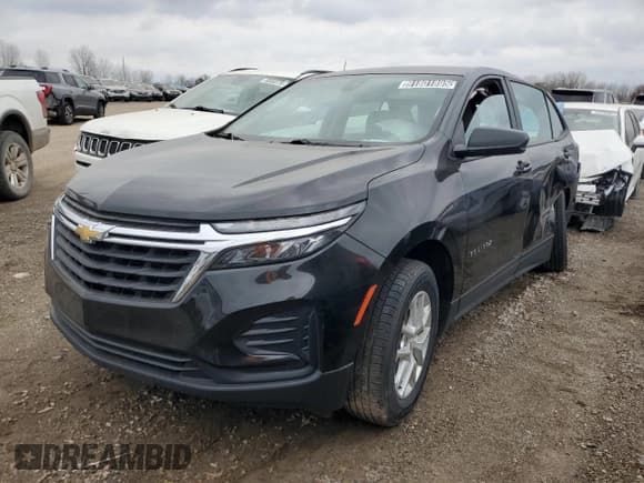 ✅ 2023 Chevrolet Equinox LS • VIN: 3GNAXFEG0PL249489 • Lot: 91801895. Listed on Copart with 58,671 mi. Free auction sales archive from the USA and detailed vehicle history report at DreamBid. Image 1.