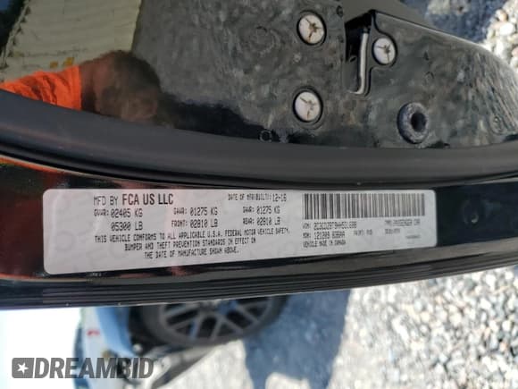 ✅ 2017 Dodge Challenger R/T Plus • VIN: 2C3CDZBT9HH531688 • Lot: 56349515. Listed on Copart with 101,132 mi. Free auction sales archive from the USA and detailed vehicle history report at DreamBid. Image 12.