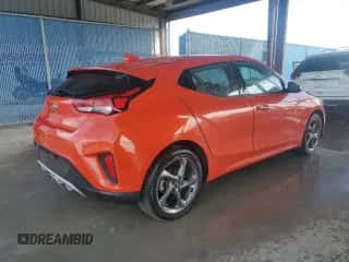 2021 Hyundai Veloster 2.0 with VIN KMHTG6AF3MU032207, listed as a Copart auction lot 82187653 with 21,902 mi miles and . Bid and sale history available at DreamBid. Image 3.