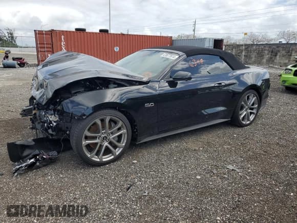 ✅ 2023 Ford Mustang GT Premium • VIN: 1FATP8FF2P5113423 • Lot: 47677974. Listed on Copart with 6,347 mi. Free auction sales archive from the USA and detailed vehicle history report at DreamBid. Image 1.