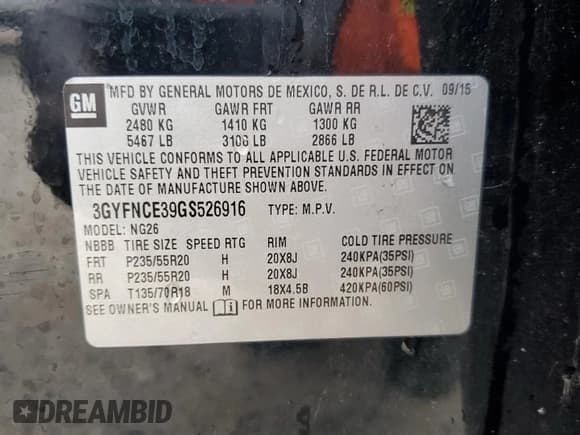 ✅ 2016 Cadillac SRX Performance Collection • VIN: 3GYFNCE39GS526916 • Lot: 71792165. Wystawiony na Copart z przebiegiem 56 242 mil. Bezpłatny archiwum sprzedaży aukcyjnych z USA i szczegółowy raport historii pojazdu na DreamBid. Zdjęcie 13.