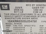 ✅ 2013 GMC Acadia SLE • VIN: 1GKKRNED2DJ254790 • Lot: 42731206. Wystawiony na IAAI z przebiegiem 144 378 mil. Bezpłatny archiwum sprzedaży aukcyjnych z USA i szczegółowy raport historii pojazdu na DreamBid. Zdjęcie 9.
