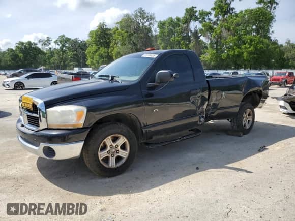 2006 Dodge 1500 SLT with VIN 1D7HA16N36J178292, listed as a Copart auction lot 51238535 with 216,049 mi miles and Salvage title. Bid and sale history available at DreamBid. Image 1.