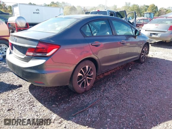 ✅ 2013 Honda Civic EX-L • VIN: 2HGFB2F99DH517869 • Lot: 43328622. Listed on IAAI with 165,096 mi. Free auction sales archive from the USA and detailed vehicle history report at DreamBid. Image 4.