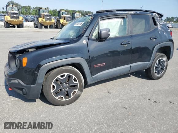 ✅ 2017 Jeep Renegade Trailhawk • VIN: ZACCJBCB6HPF19675 • Lot: 55439145. Listed on Copart with 161,052 mi. Free auction sales archive from the USA and detailed vehicle history report at DreamBid. Image 1.