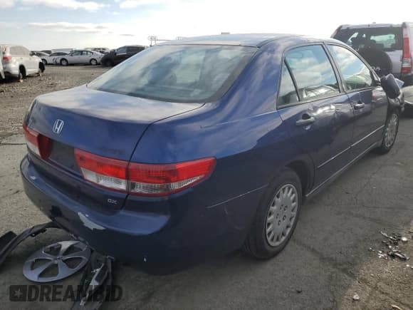 ✅ 2004 Honda Accord DX • VIN: 1HGCM55124A102501 • Lot: 62954784. Listed on Copart with Not provided. Free auction sales archive from the USA and detailed vehicle history report at DreamBid. Image 3.