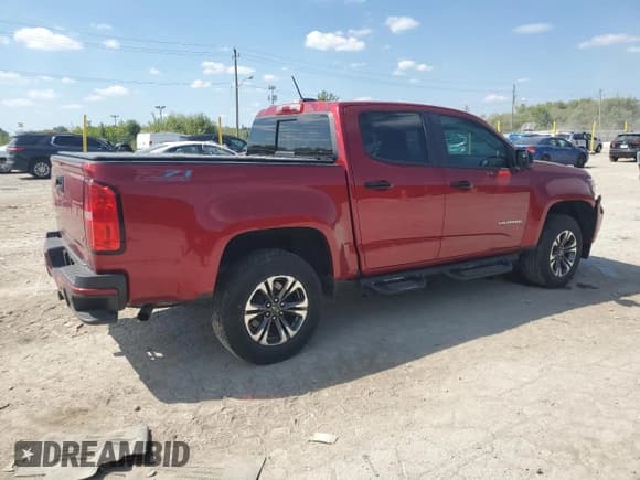 ✅ 2021 Chevrolet Colorado 4WD Z71 • VIN: 1GCGTDEN6M1109273 • Lot: 80064395. Listed on Copart with 39,500 mi. Free auction sales archive from the USA and detailed vehicle history report at DreamBid. Image 3.