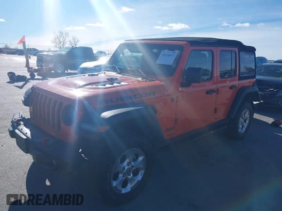 ✅ 2018 Jeep Wrangler Unlimited Rubicon • VIN: 1C4HJXFG9JW217008 • Lot: 43634617. Listed on IAAI with 57,151 mi. Free auction sales archive from the USA and detailed vehicle history report at DreamBid. Image 17.
