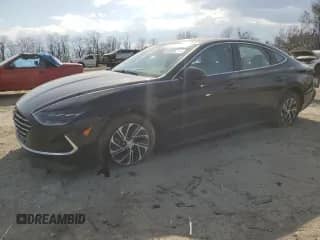 2023 Hyundai Sonata Blue z VIN KMHL24JJ7PA072285, wystawiony jako Copart lot #49885715 z przebiegiem 23 874 mil mil oraz Szkoda całkowita • Salvage title. Historia ofert i sprzedaży dostępna na DreamBid. Obrazek 1.